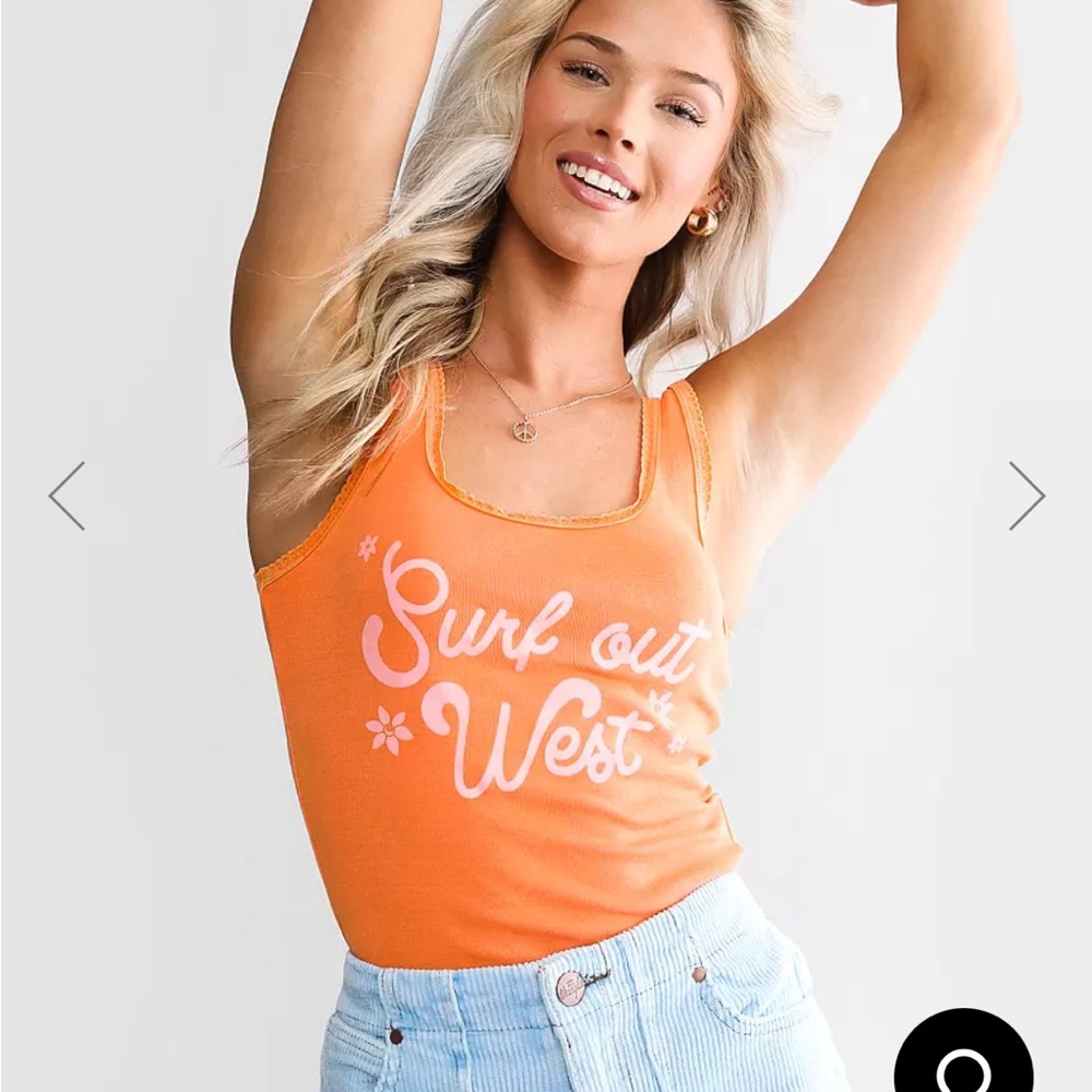 NWOT Billabong Wrangler collaboration cute tank sold at Buckle